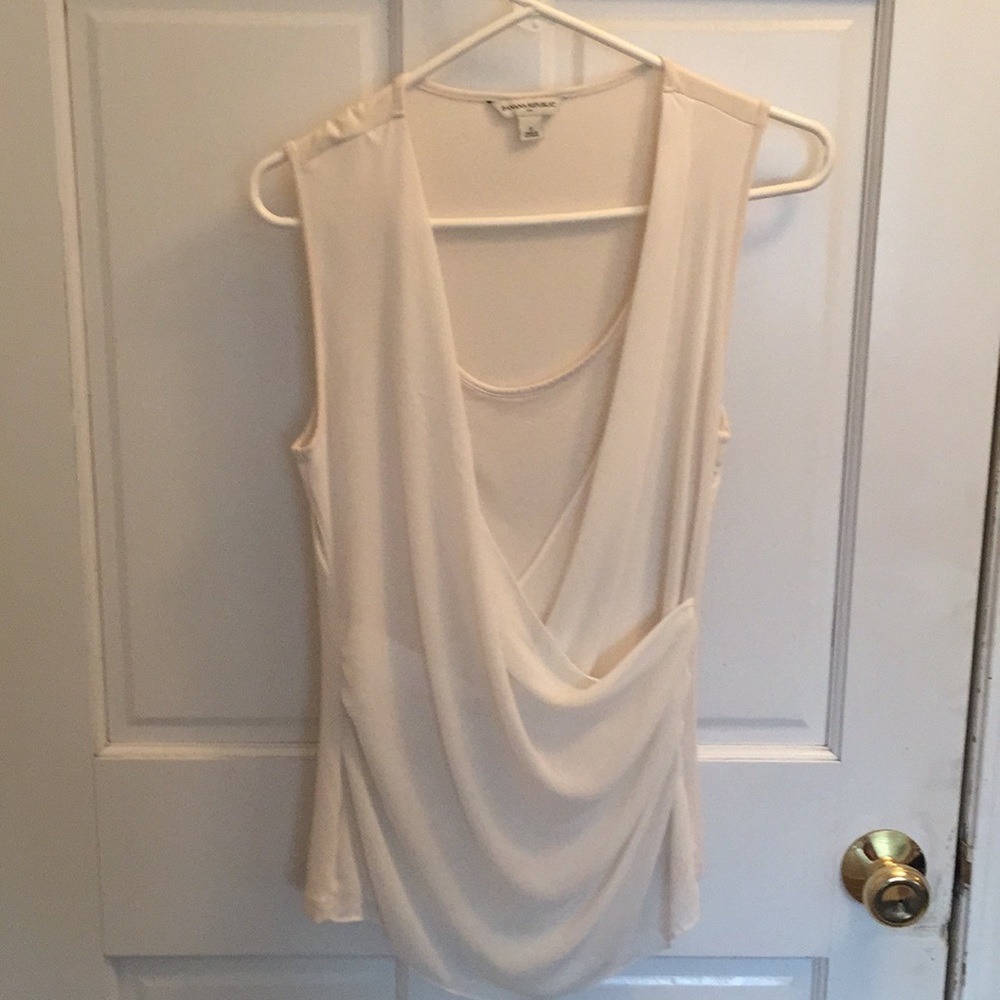 Off white cross over tee shirt